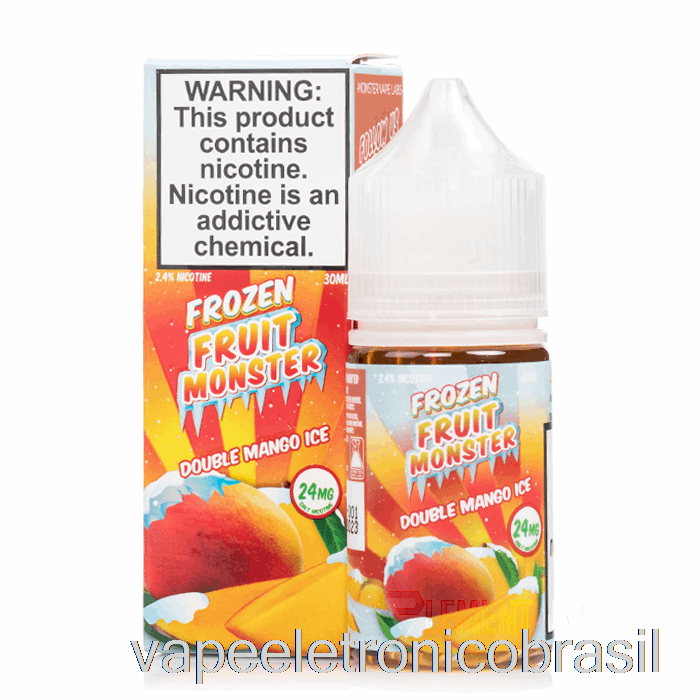 Vape Recarregável Gelo Manga Dupla - Sais Monstros De Frutas Congeladas - 30ml 48mg